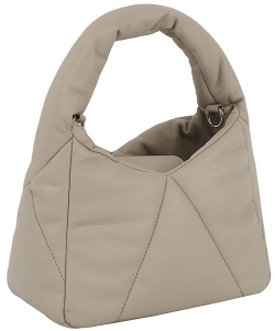 Stylish Smooth Handle Shoulder Bag JY-0479 STONE